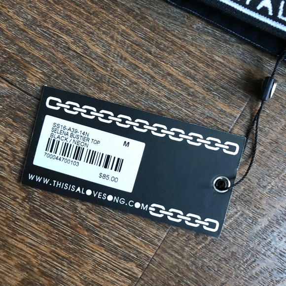 New This is a Love Song T.I.A.L.S Neon Green Bra - Picture 4 of 4